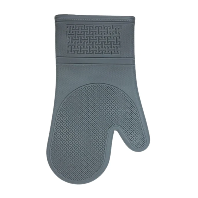 Mitaine de four en silicone grise 30 cm