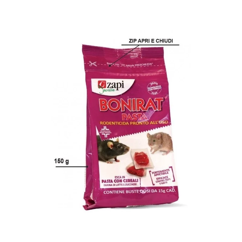 Pâte Zapi Bonirat plus mort-aux-rats 150 gr