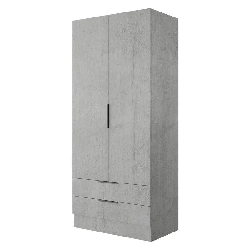 Armoire Composad en ciment avec 2 portes et 2 tiroirs 82x46x184h cm