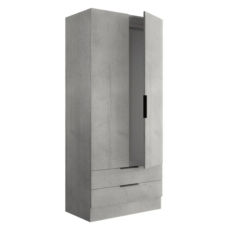 Armoire Composad en ciment avec 2 portes et 2 tiroirs 82x46x184h cm