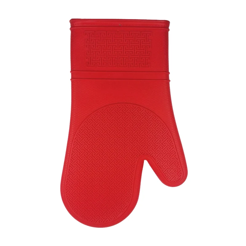 Mitaine de four en silicone rouge 30 cm