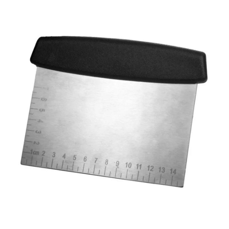 Coupe-pâte en acier inoxydable avec guide de mesure 15 cm
