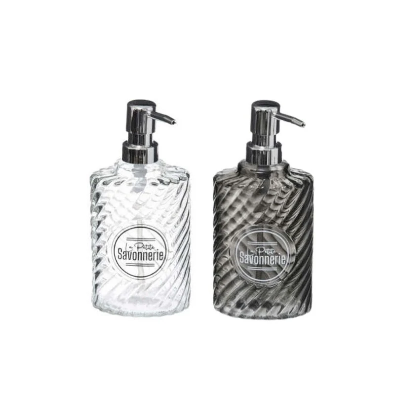 Distributeur de savon en verre de 400 ml en présentoir