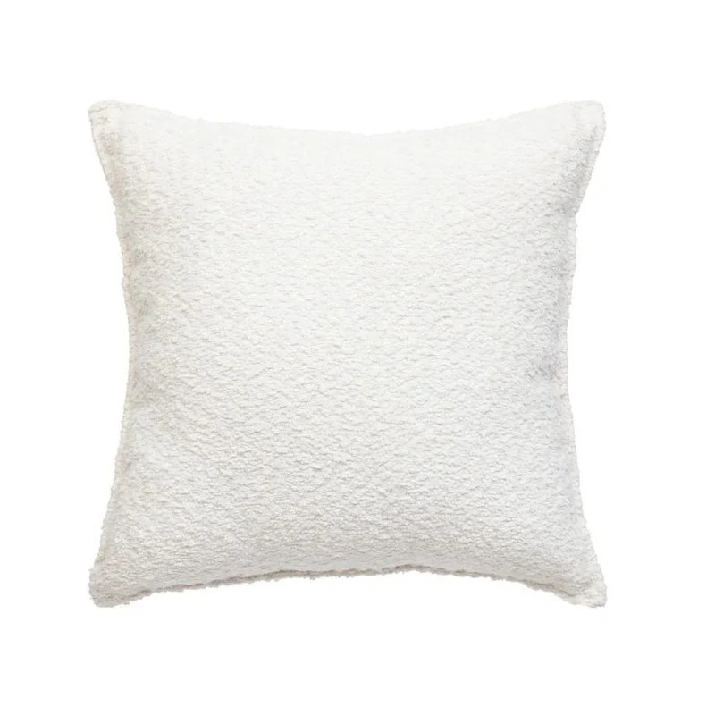 Coussin bouclette Saona blanc ivoire 45x45cm