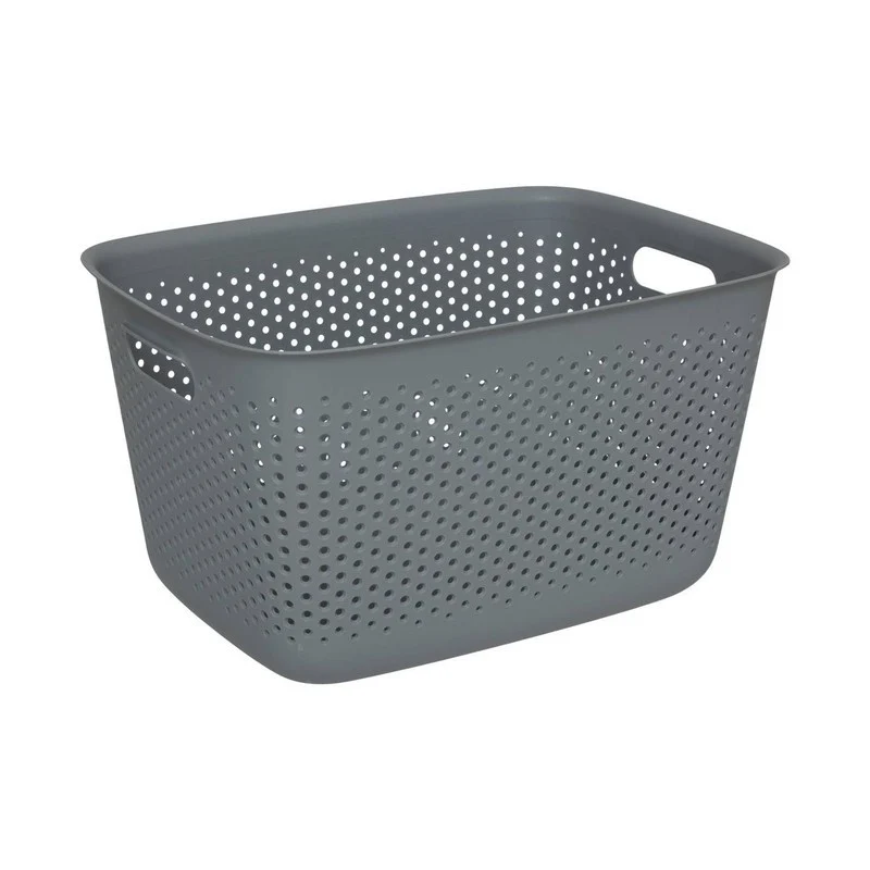 Poubelle plastique polyvalente Tila grise 17 L