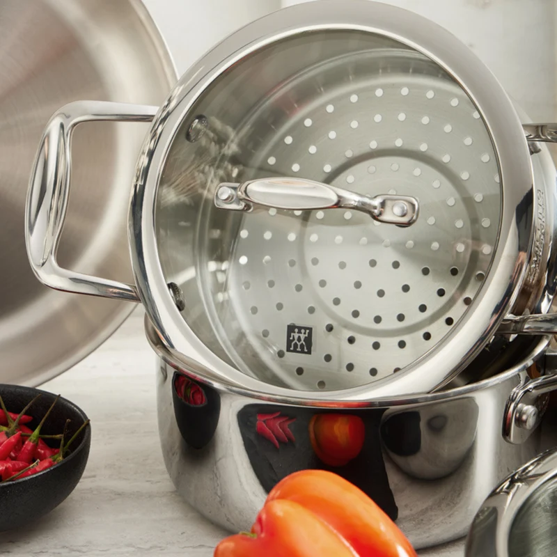 Batterie de cuisine en acier inoxydable Vista Clad 10 pièces – ZWILLING