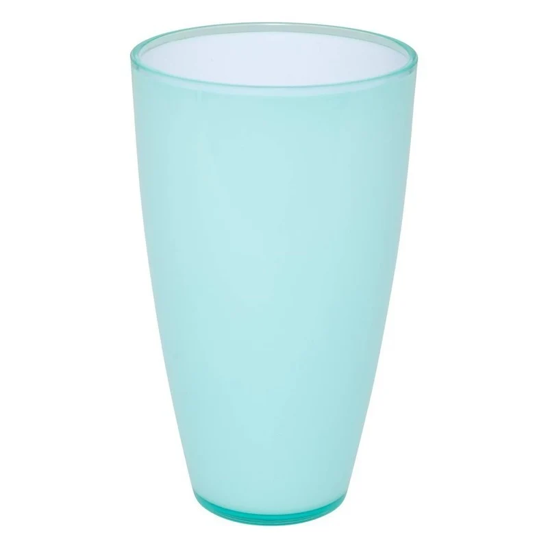 Verre carré PS bleu menthe 500 ml