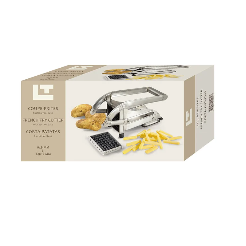 Coupe-Frites ménager inox sur ventouse 2 couteaux - Louis Tellier