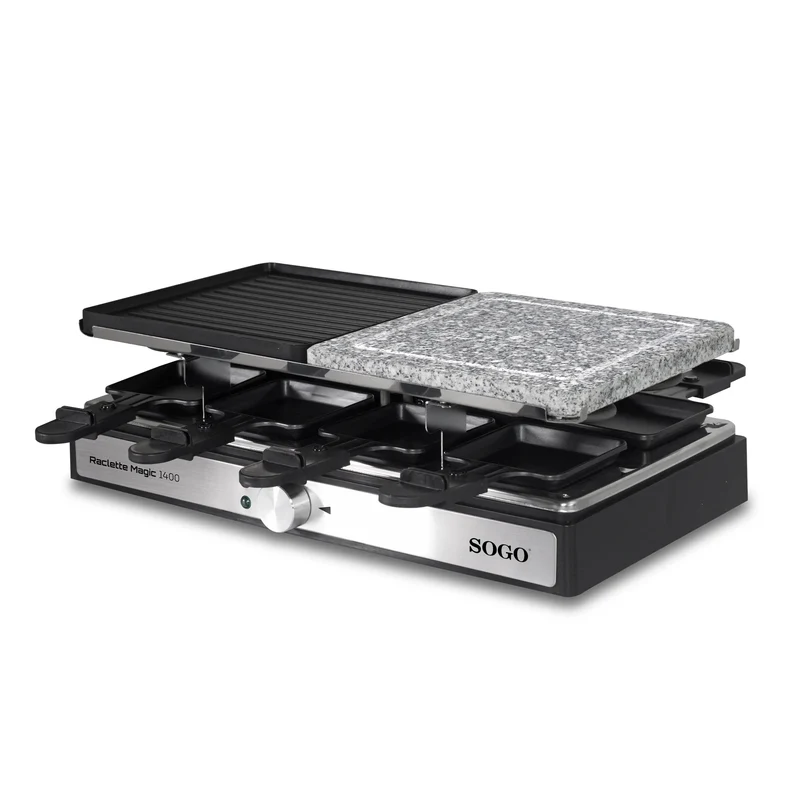 Appareil à raclette 3 en 1 1400W 42x21 cm