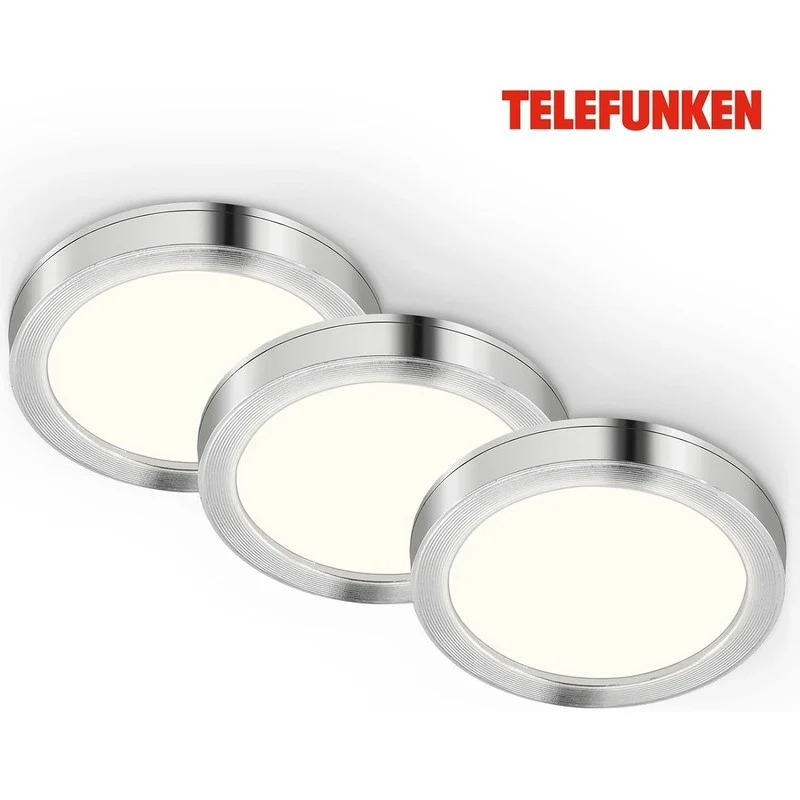 Telefunken lot de 3 spots LED encastrables 6 cm 1,8w 170lm blanc