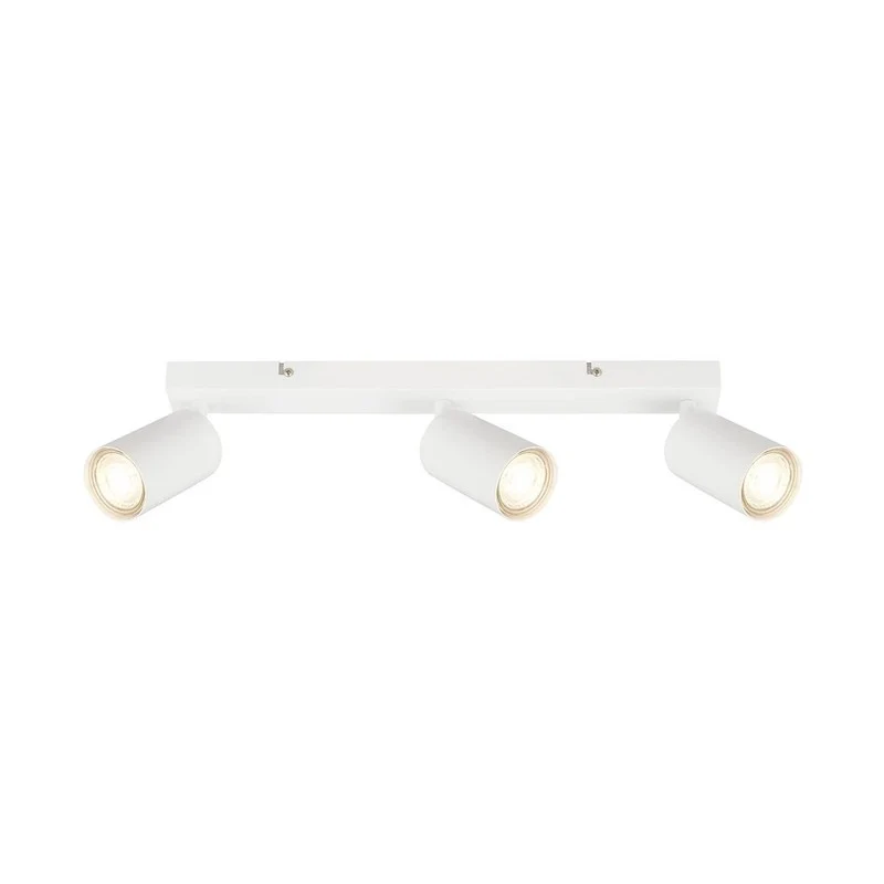 Bar avec 3 spots orientables blancs 44 x 5,5 x 15,5 cm