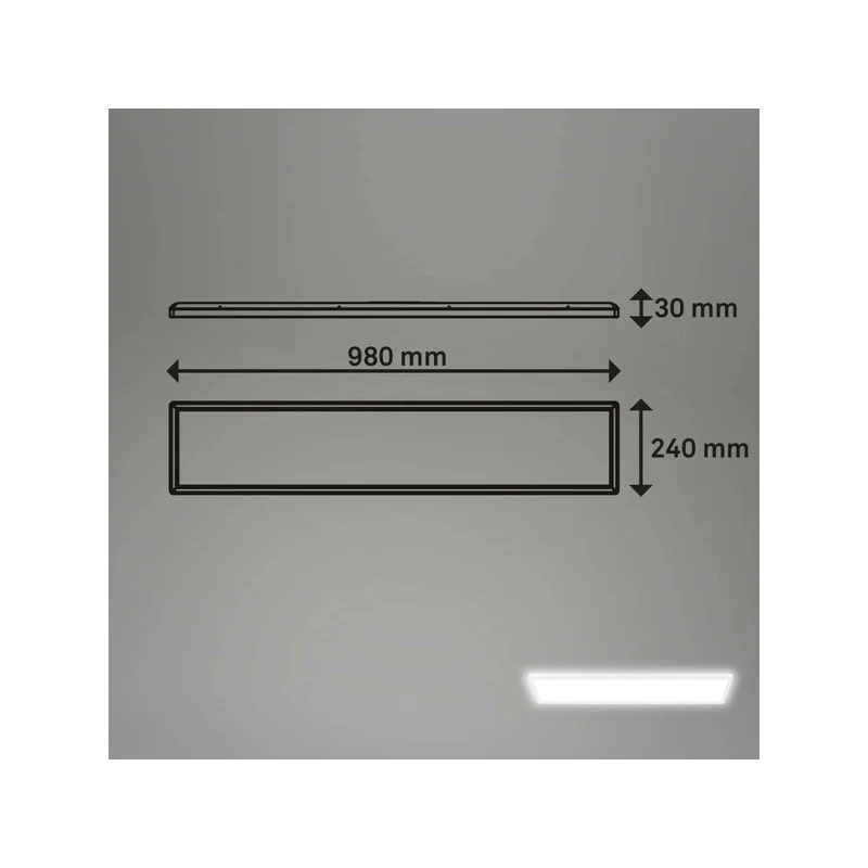 Panneau LED Tava 98 cm 36w 4800lm blanc