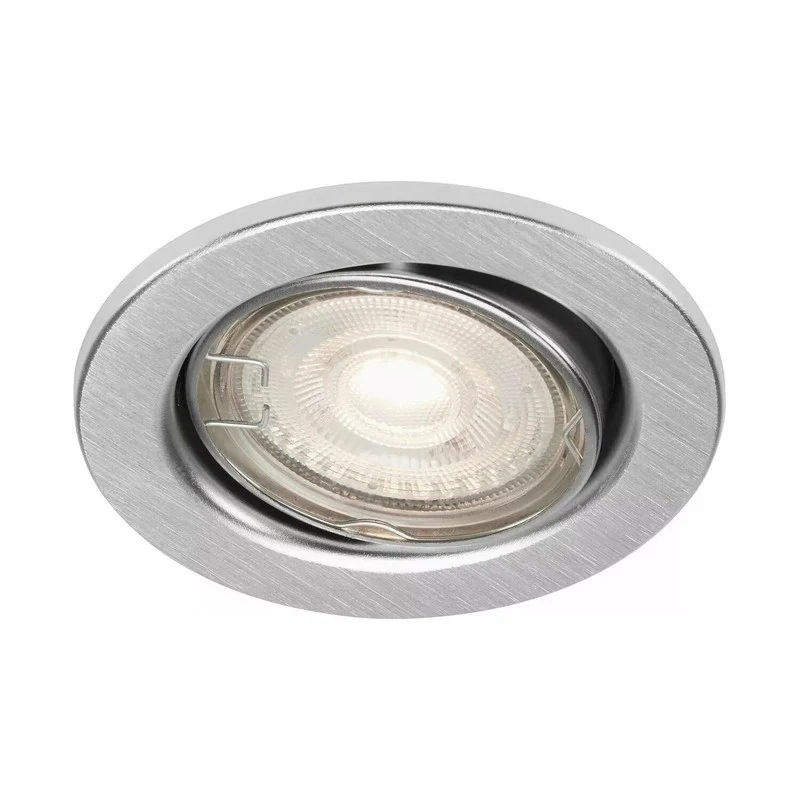 Spot encastrable GU10 orientable Ø 8,6 cm en aluminium