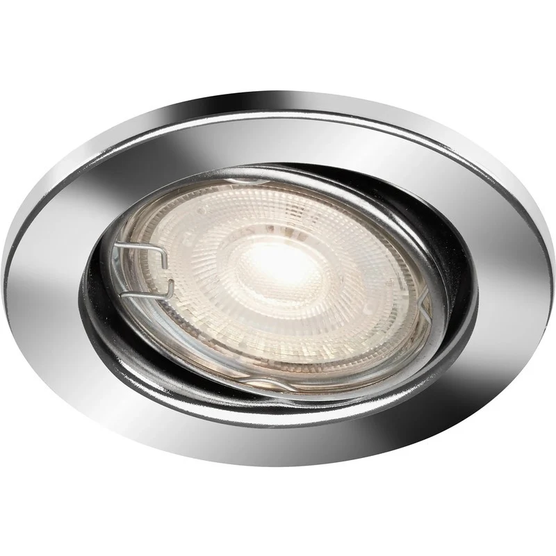Spot encastrable orientable GU10 Ø 8,6 cm chromé