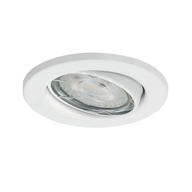 Spot encastrable GU10 orientable Ø 8,6 cm blanc