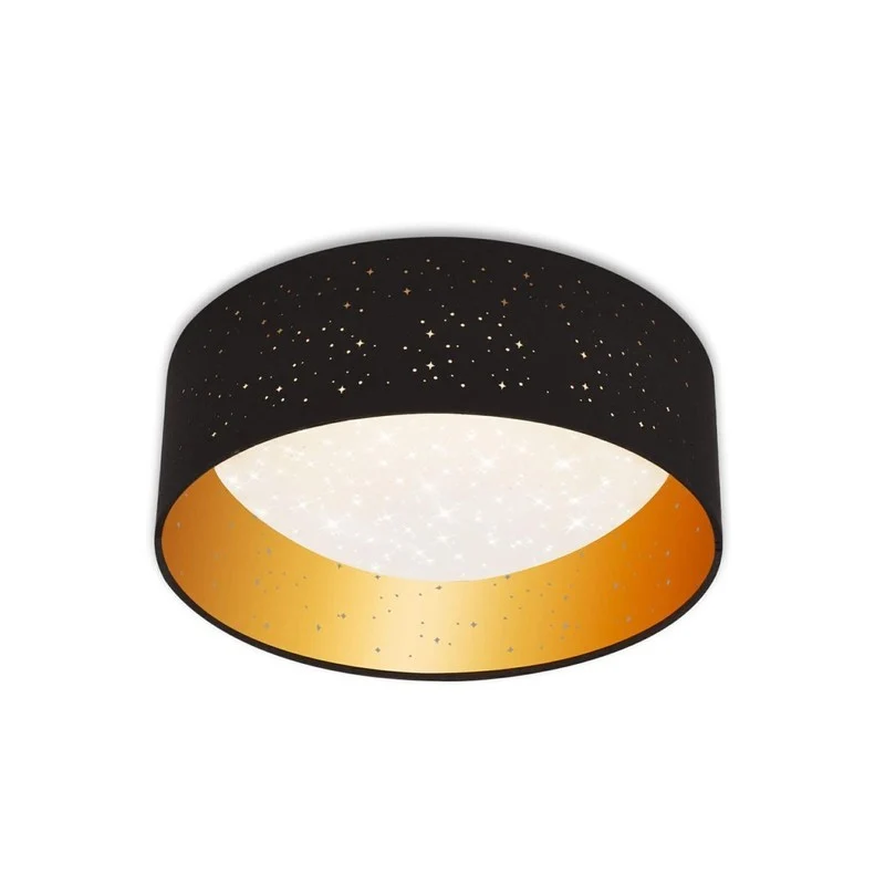 Plafonnier LED Maila 32,5 cm 12w 1200lm or noir