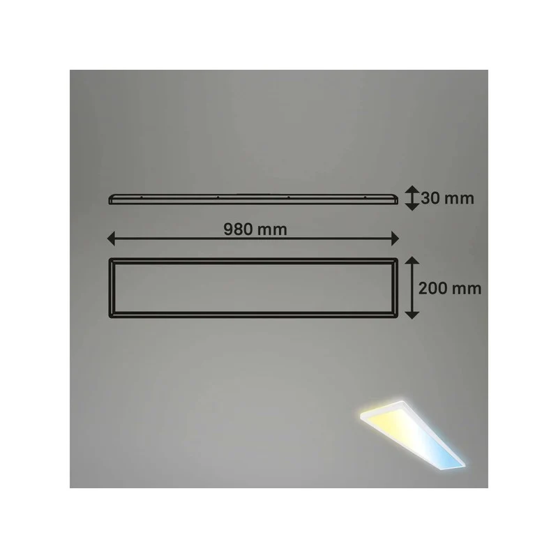Panneau led Tava cct 98 cm 36w 4800lm blanc