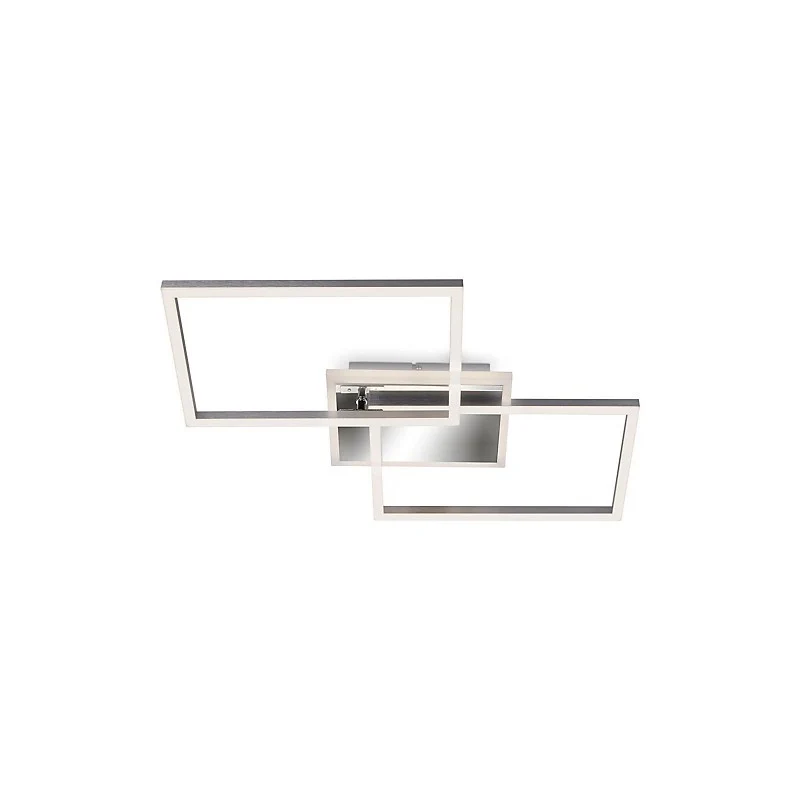 Plafonnier LED rectangulaire 50 cm 40w 4400lm chrome