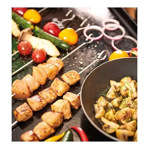 Lot de 10 brochettes inox 35cm - DE BUYER