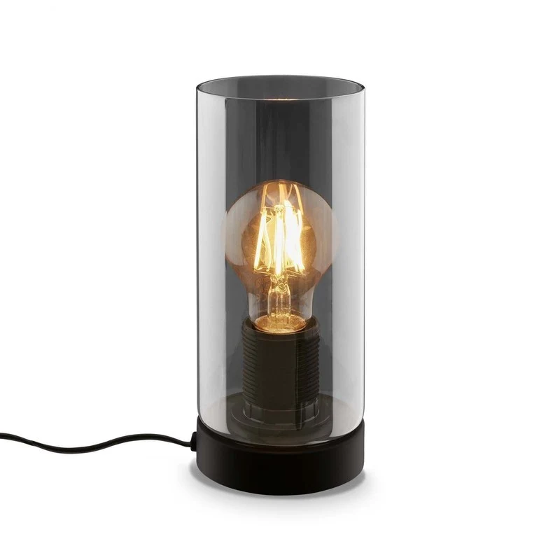 Lampe de table Fumi E27 h 23,5 cm noir