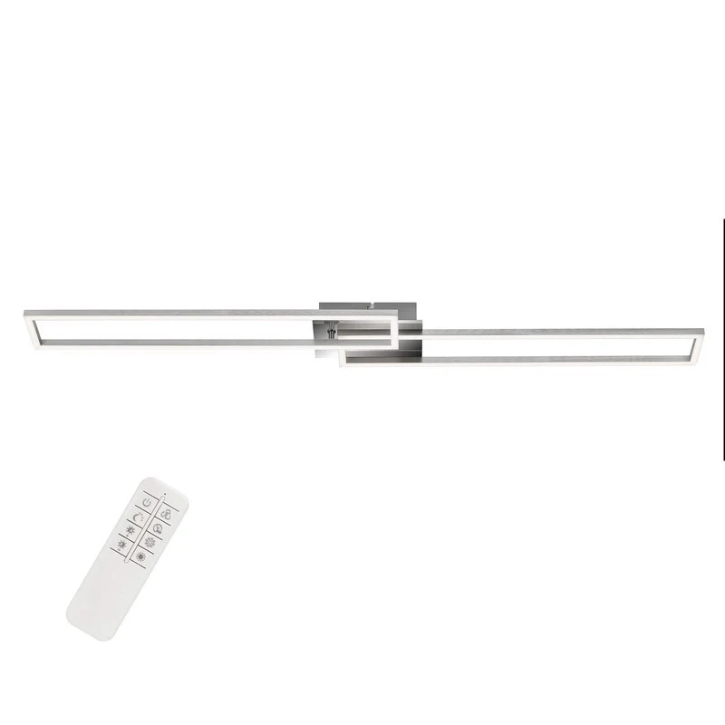 Briloner plafonnier applique cadre led 110 cm 40w 4400lm chrome
