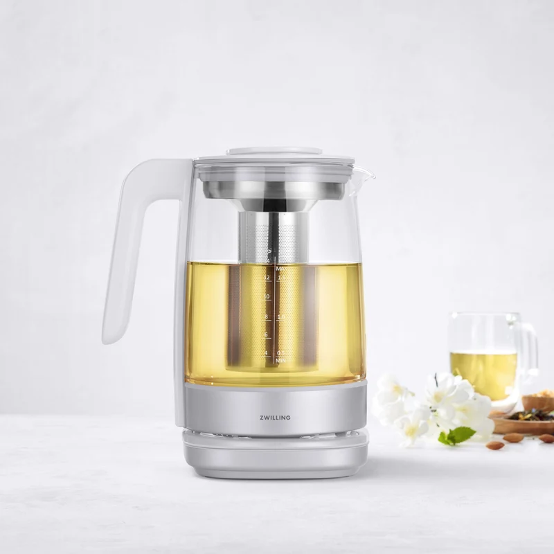 Bouilloire électrique programmable en verre Enfinigy argent 1,7 L - ZWILLING
