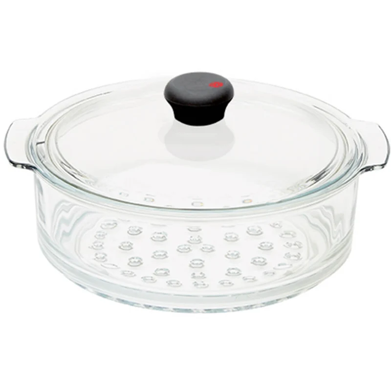 Cuit-vapeur verre Cookway avec couvercle OFFERT - CRISTEL