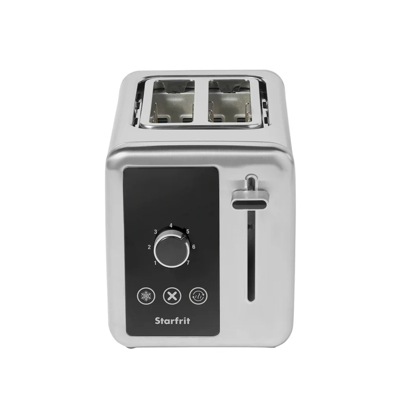 Grille-pain 2 tranches en acier inoxydable avec minuterie numérique – Starfrit