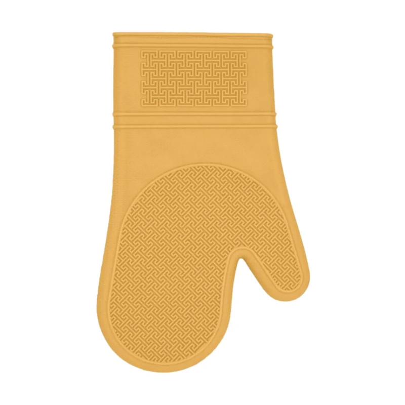 Mitaine de four en silicone jaune 30 cm