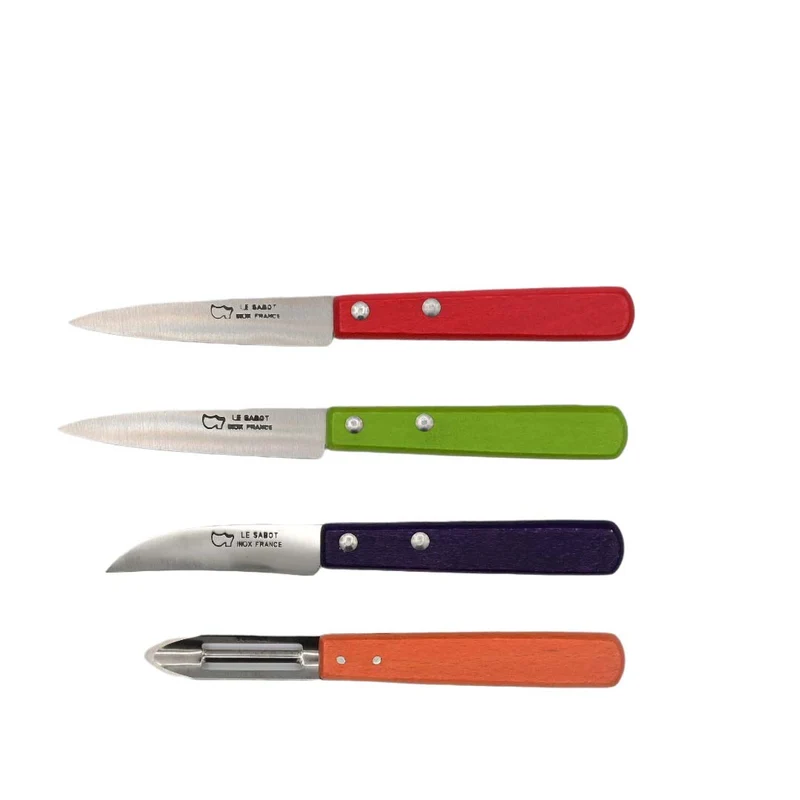 Coffret de 4 indispensables en bois de couleur - Au Sabot