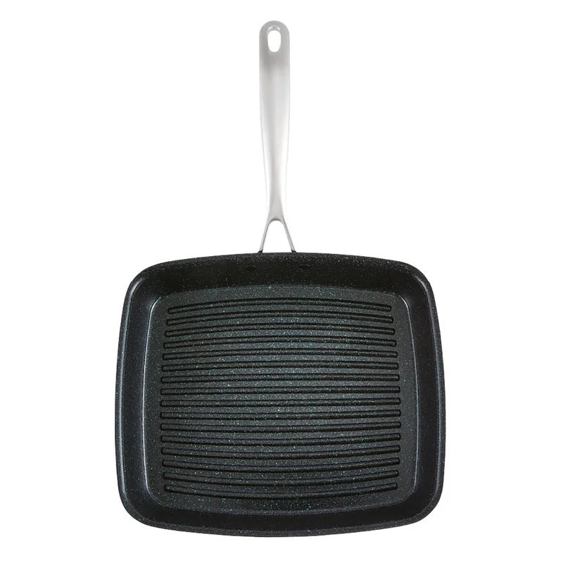 Poêle à griller en aluminium forgé GREEN STONE™ 27 cm – Cuisine::pro®