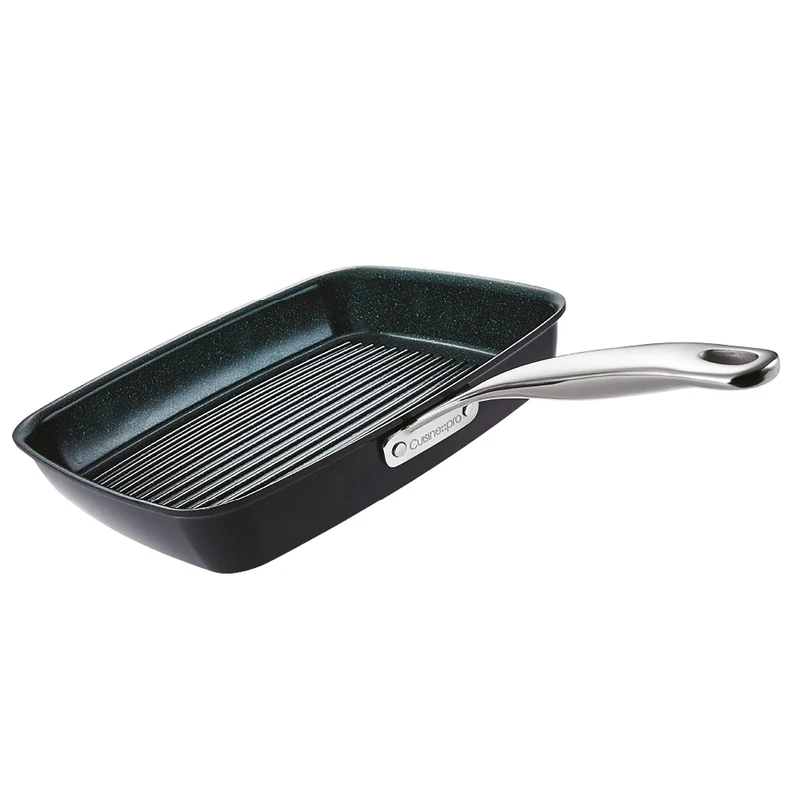 Poêle à griller en aluminium forgé GREEN STONE™ 27 cm – Cuisine::pro®