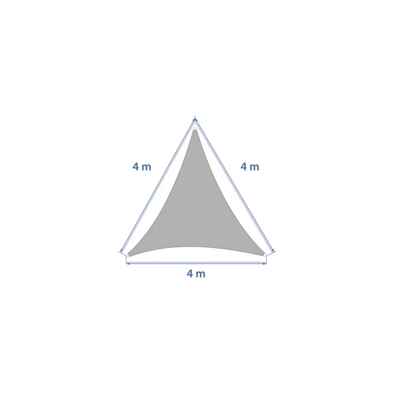 Voile d'ombrage Elyora 4x4x4 acajou
