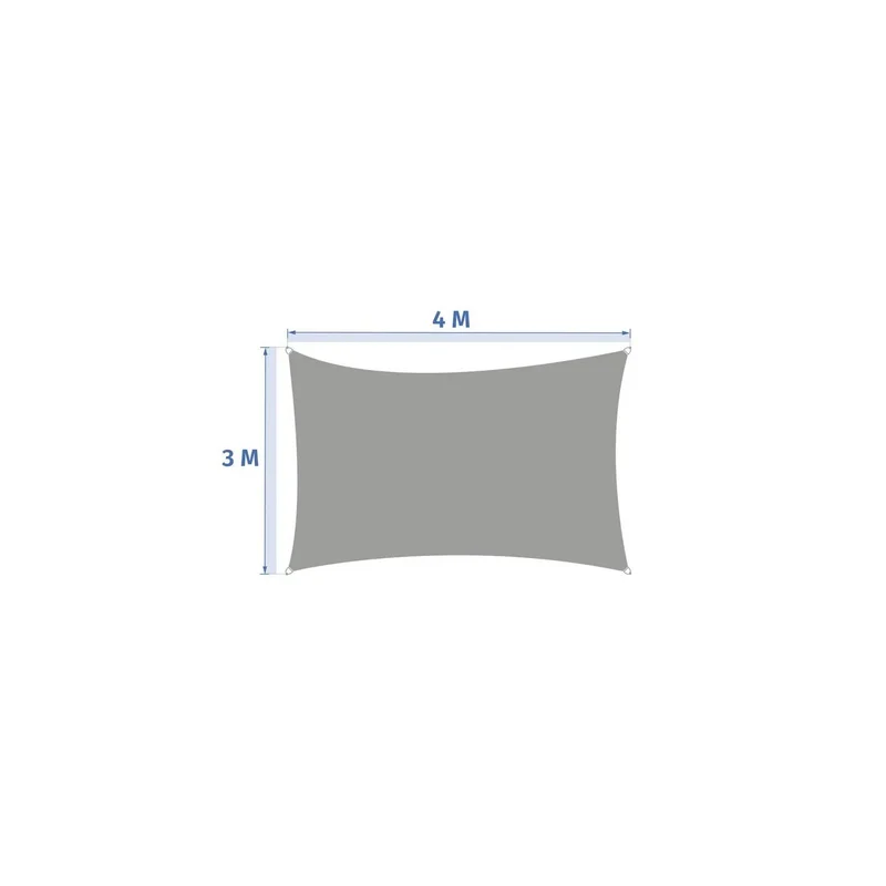 Voile d'ombrage Elyora 4x3 m blé