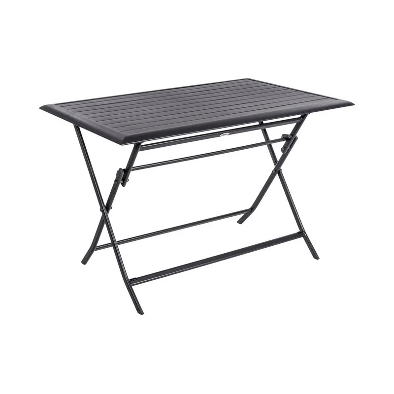 Table pliante Azua 4 places graphite 71x71x71 cm