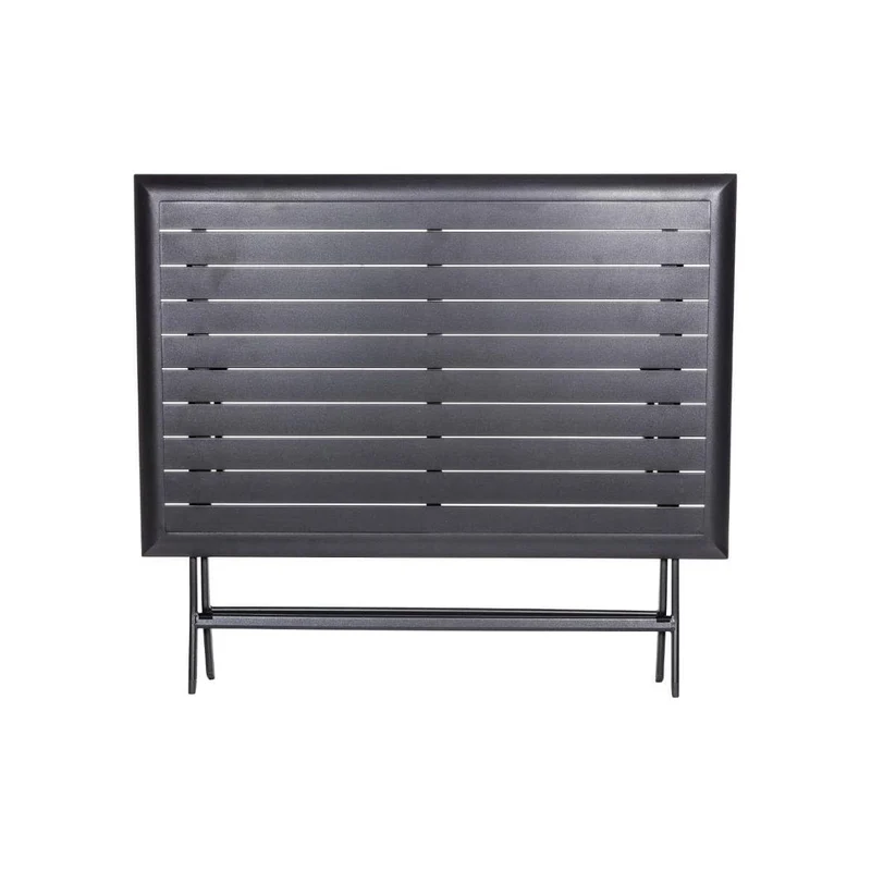 Table pliante Azua 4 places graphite 71x71x71 cm