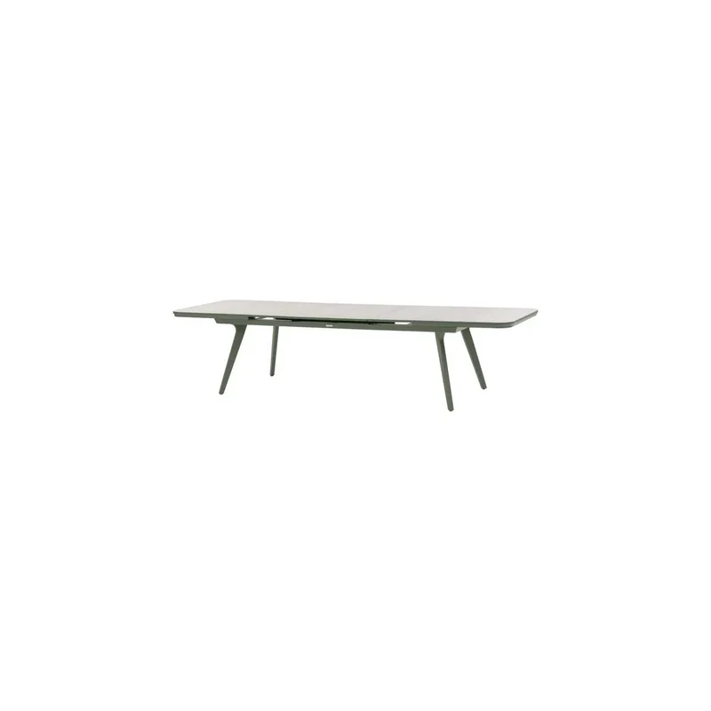 Table de jardin extensible 12 places Pulpy, vert laurier/gris granit