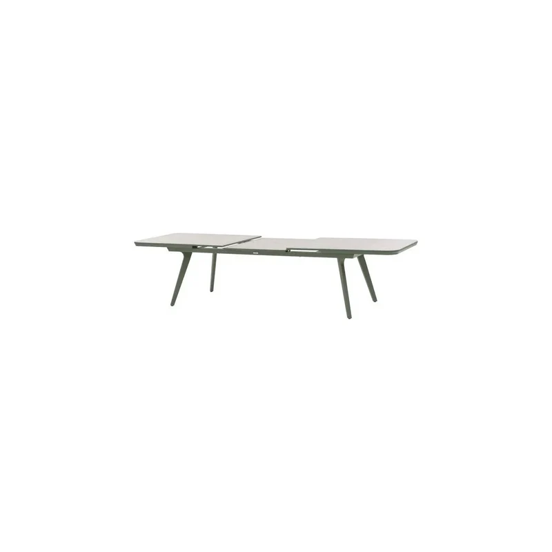 Table de jardin extensible 12 places Pulpy, vert laurier/gris granit