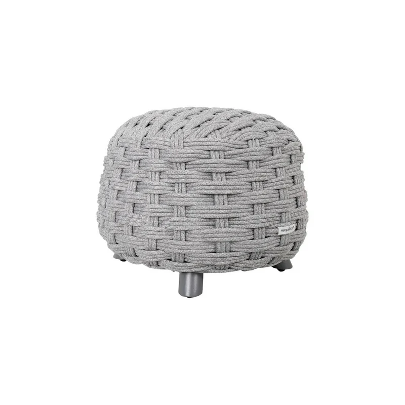 Pouf repose-pieds Obbae graphite Ø48,5 x 38 cm