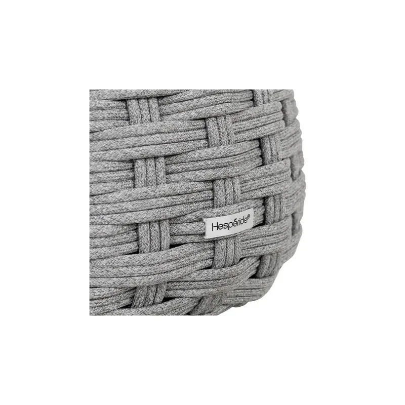 Pouf repose-pieds Obbae graphite Ø48,5 x 38 cm