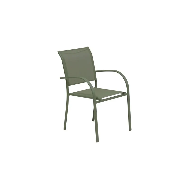 Fauteuil de jardin empilable Piazza vert laurier 56 x 65 x 88 cm