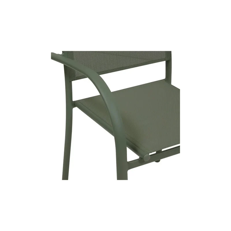 Fauteuil de jardin empilable Piazza vert laurier 56 x 65 x 88 cm