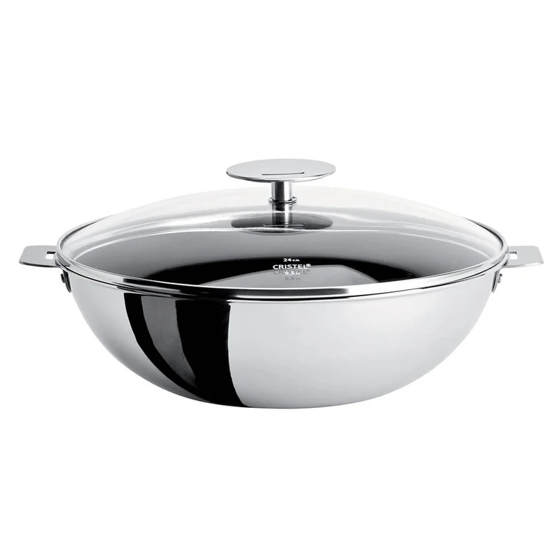 Wok inox Casteline poignée amovible - CRISTEL