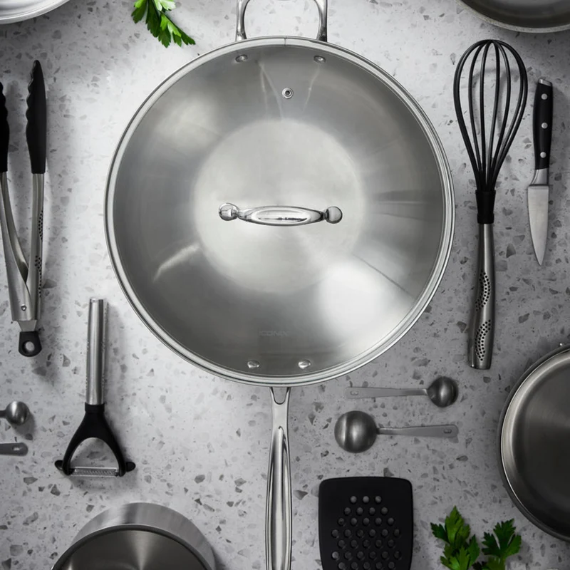 Wok avec couvercle 12.5" iconiX - Cuisine::pro®
