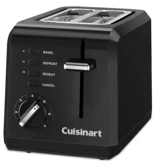 Grille-pain noir compact 2 tranches - Cuisinart