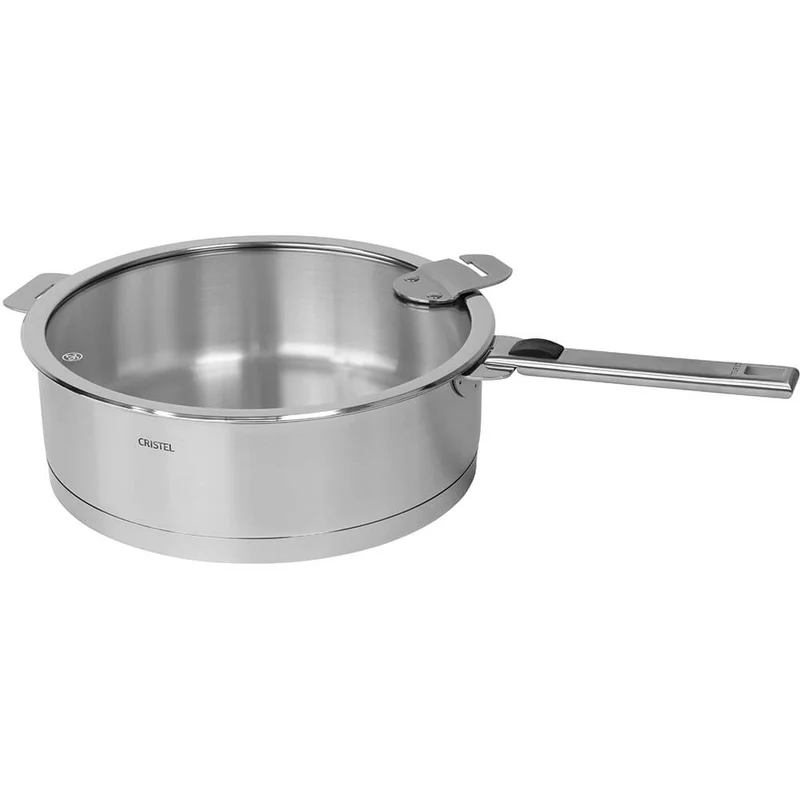 Sauteuse inox STRATE poignée amovible - CRISTEL