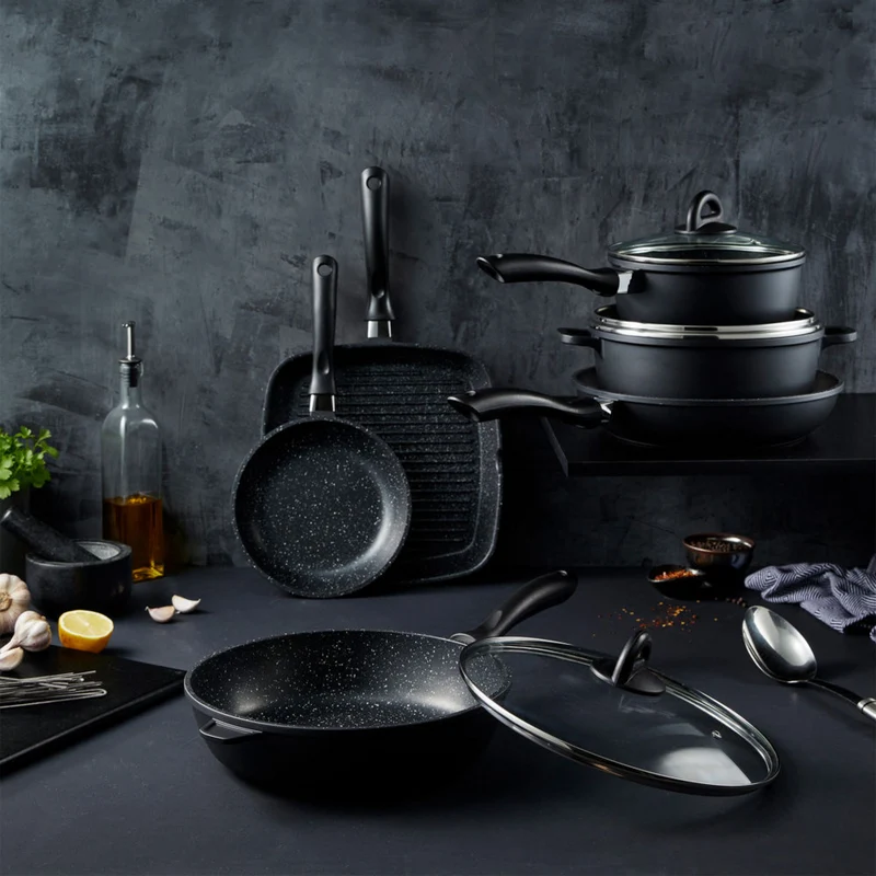 Batterie de cuisine 9 pièces STONE - Cuisine::pro®