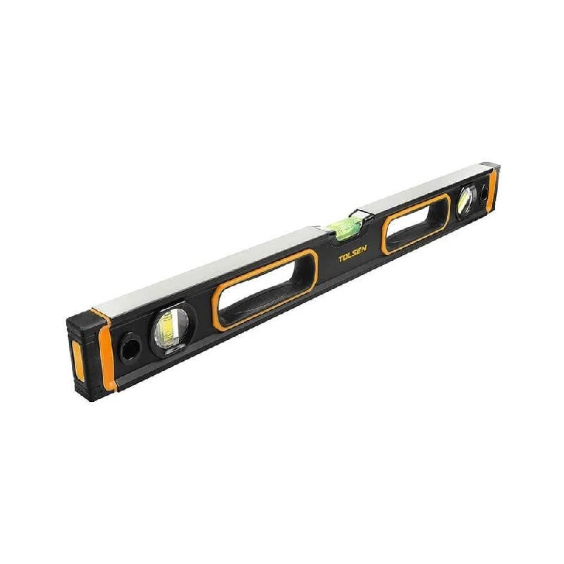 Niveau magnétique 40 cm avec bornes en caoutchouc 3 bulles