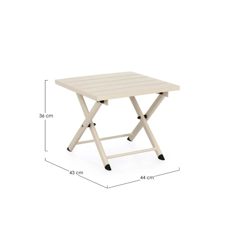 Table basse Bizzotto Taylor murmure 44x43x36h cm