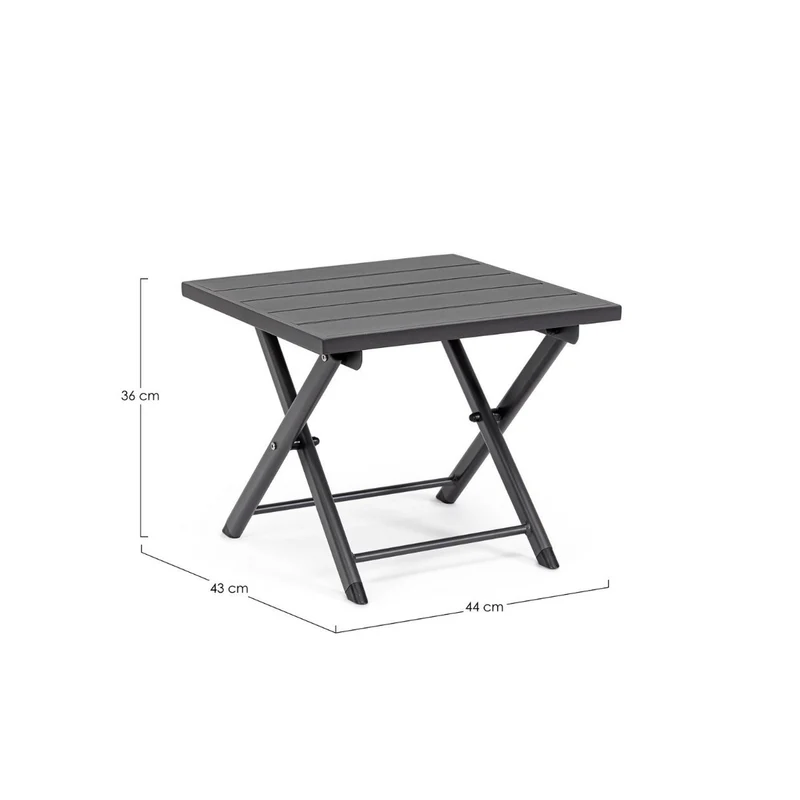 Table basse Taylor grise Bizzotto 44x43x36h cm